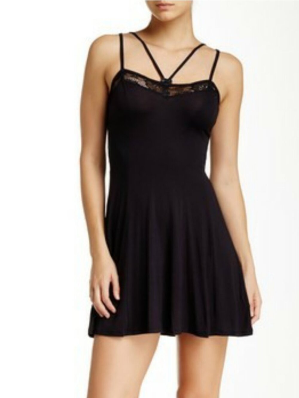Betsey Johnson Black Nightgown, Women's Small